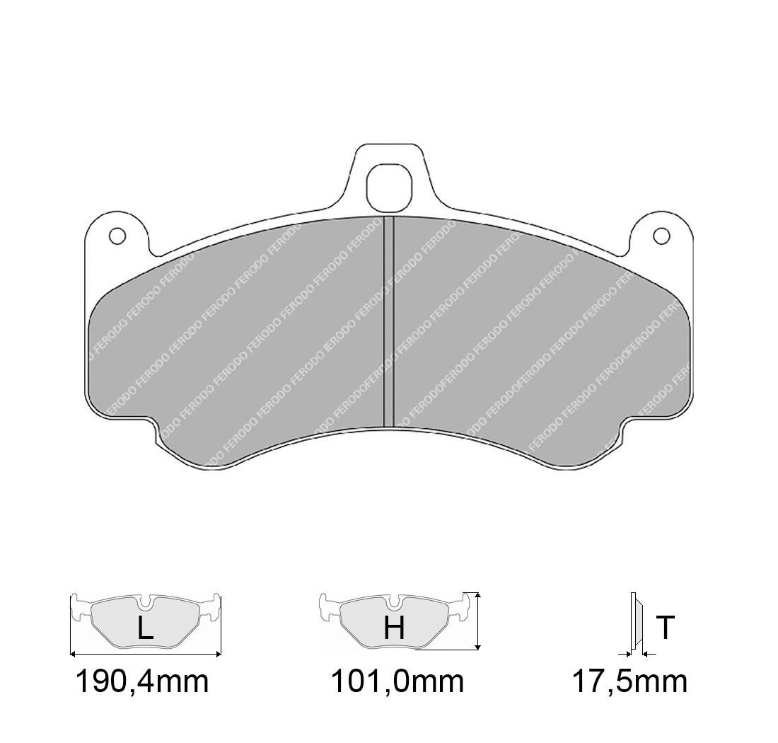 4 brake pads set - FERODO