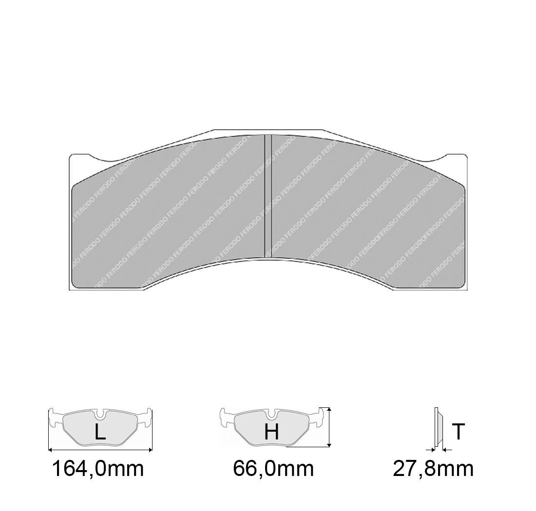 Plaquettes de frein FERODO Modèle FRP3080