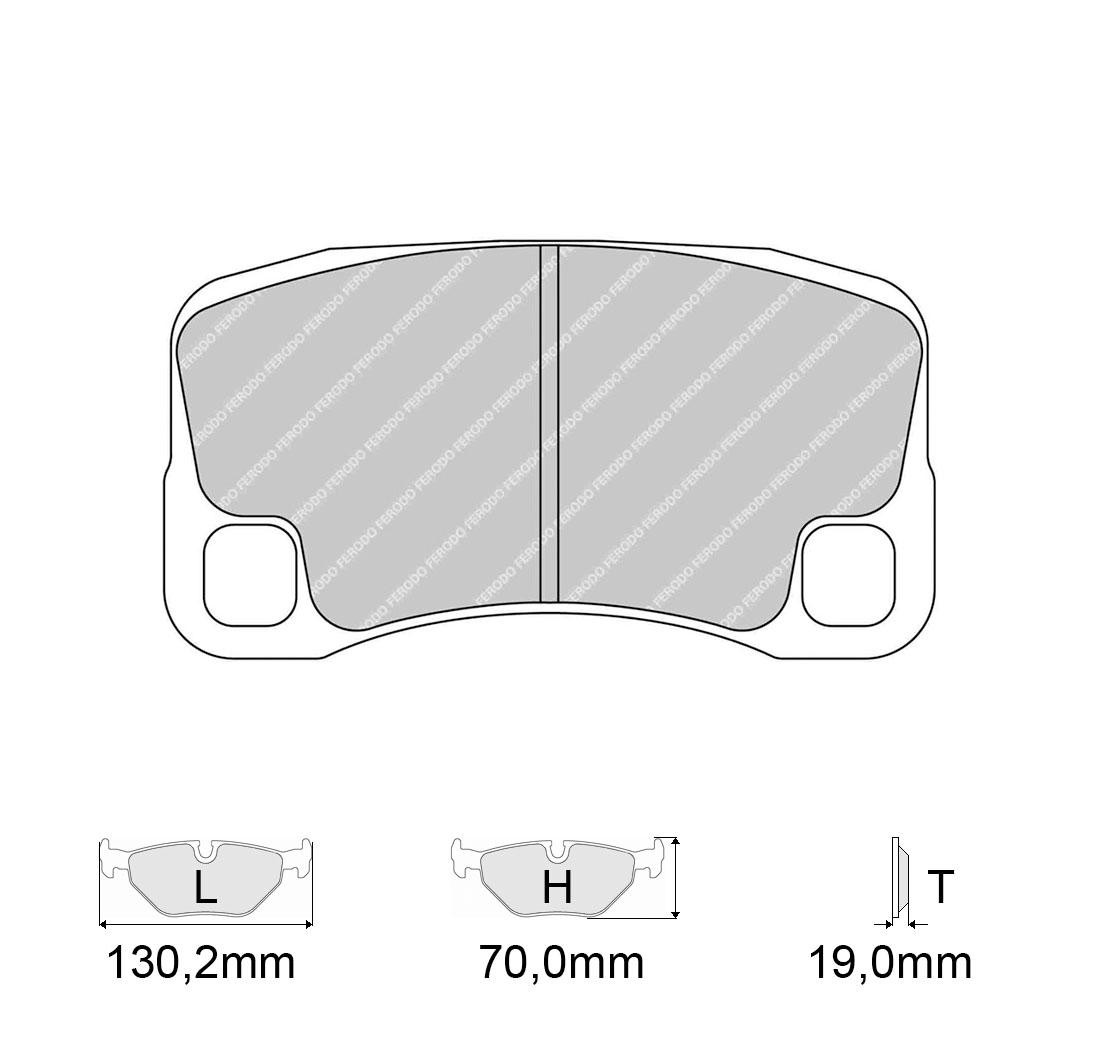 4 brake pads set - FERODO