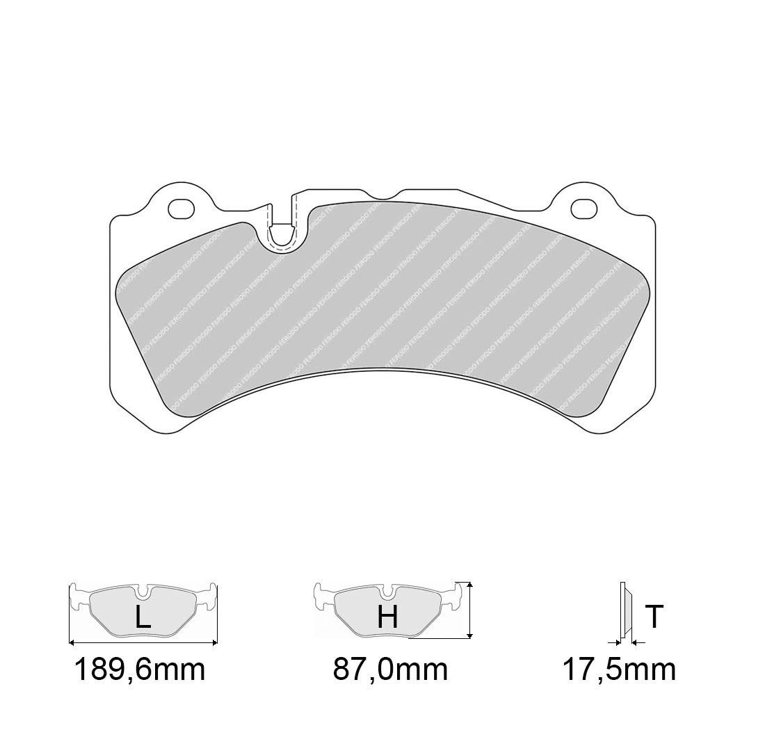 Plaquettes de frein FERODO Modèle FRP3098