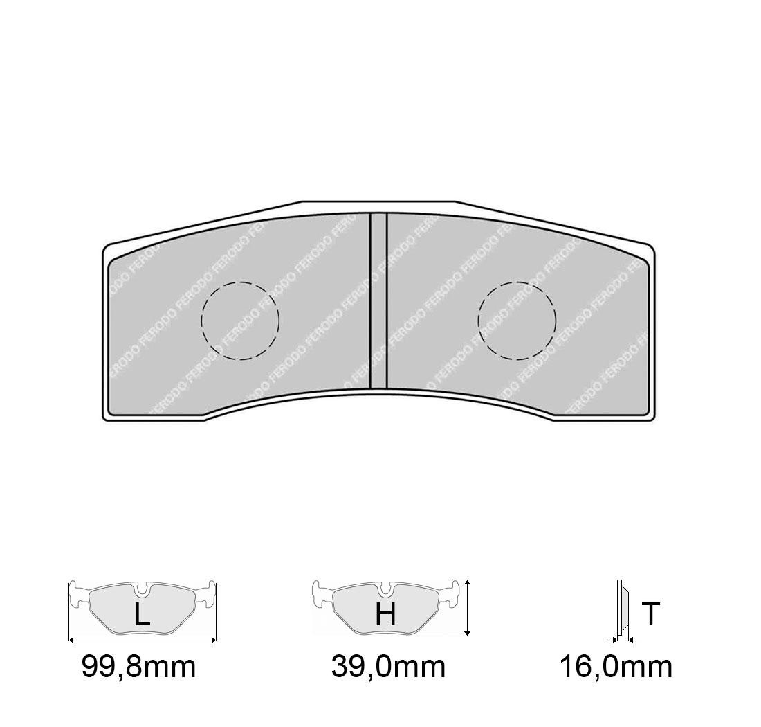 Plaquettes de frein FERODO Modèle FRP3102