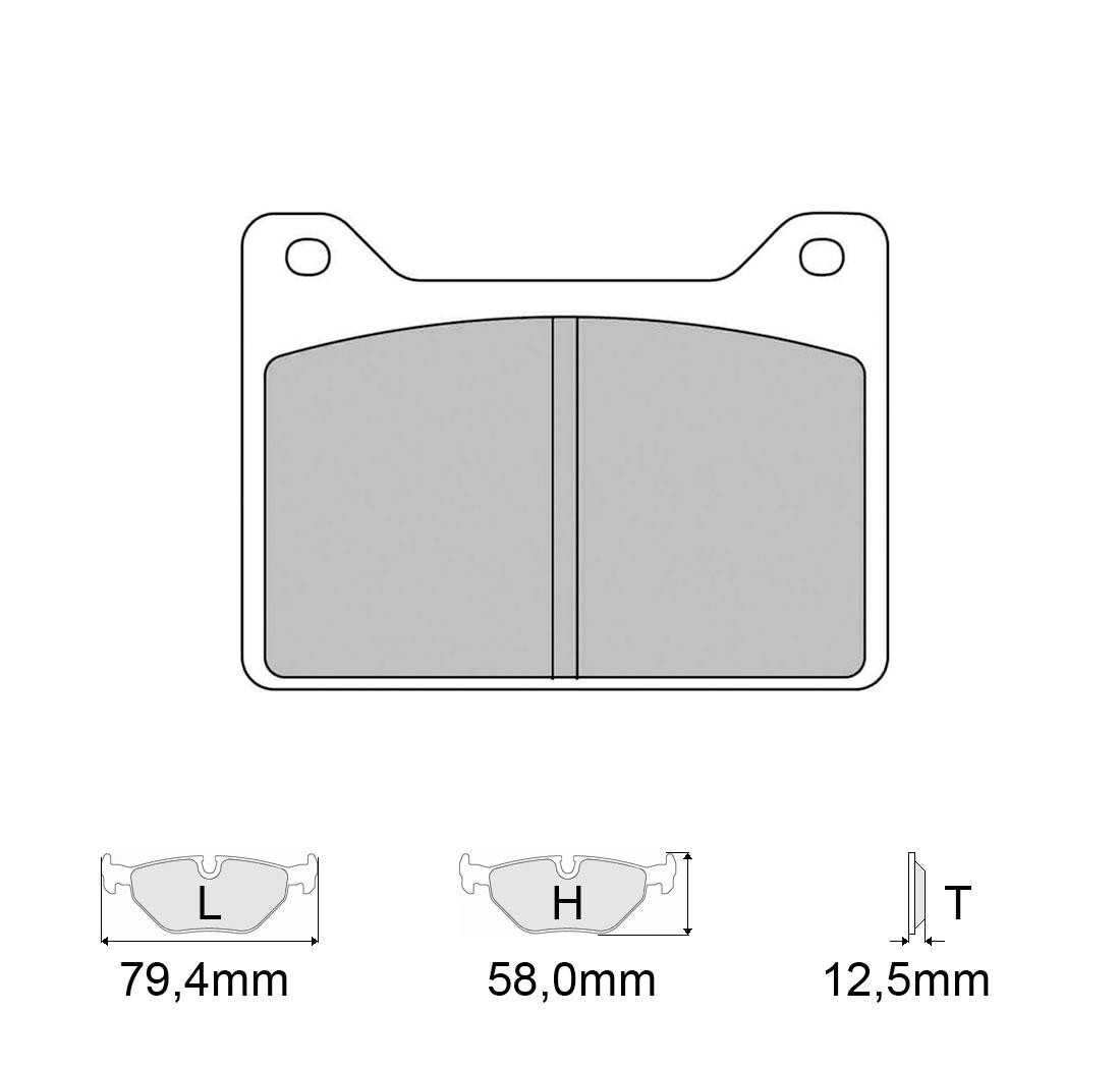 Plaquettes de frein FERODO Modèle FRP3108