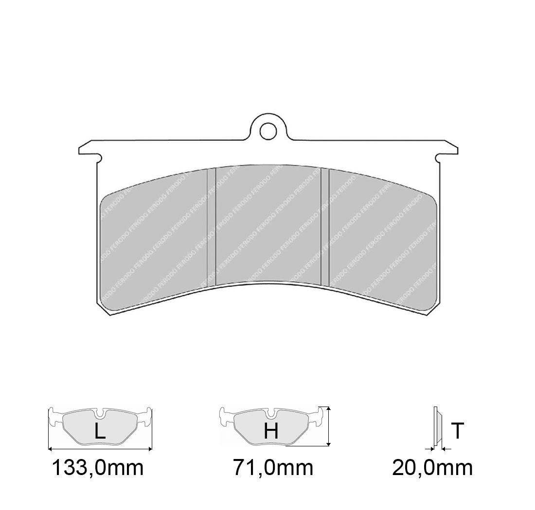 Brake Pads FERODO FRP501 Model