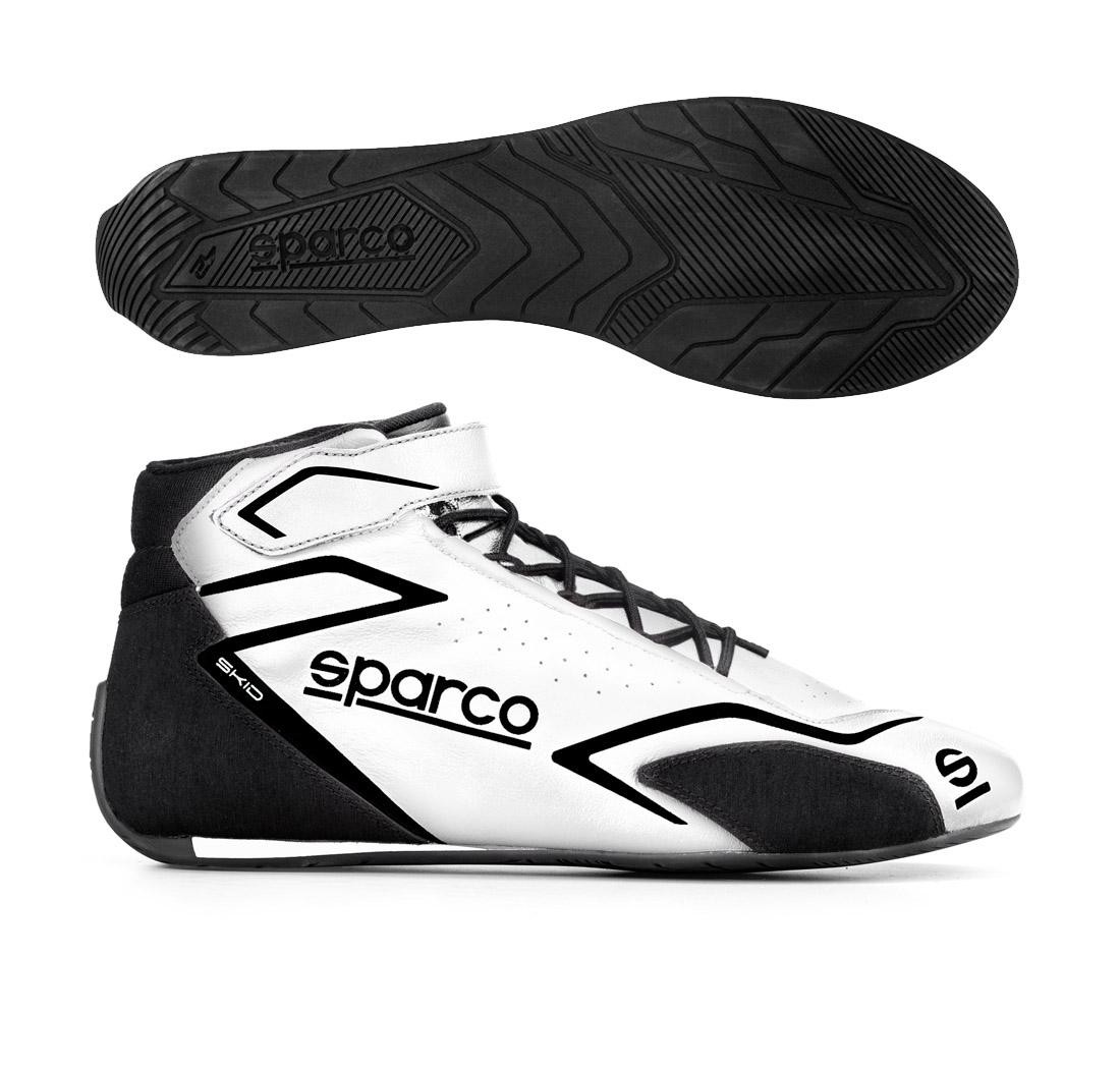 Botas SKID de Sparco, blanco/negro, número 38