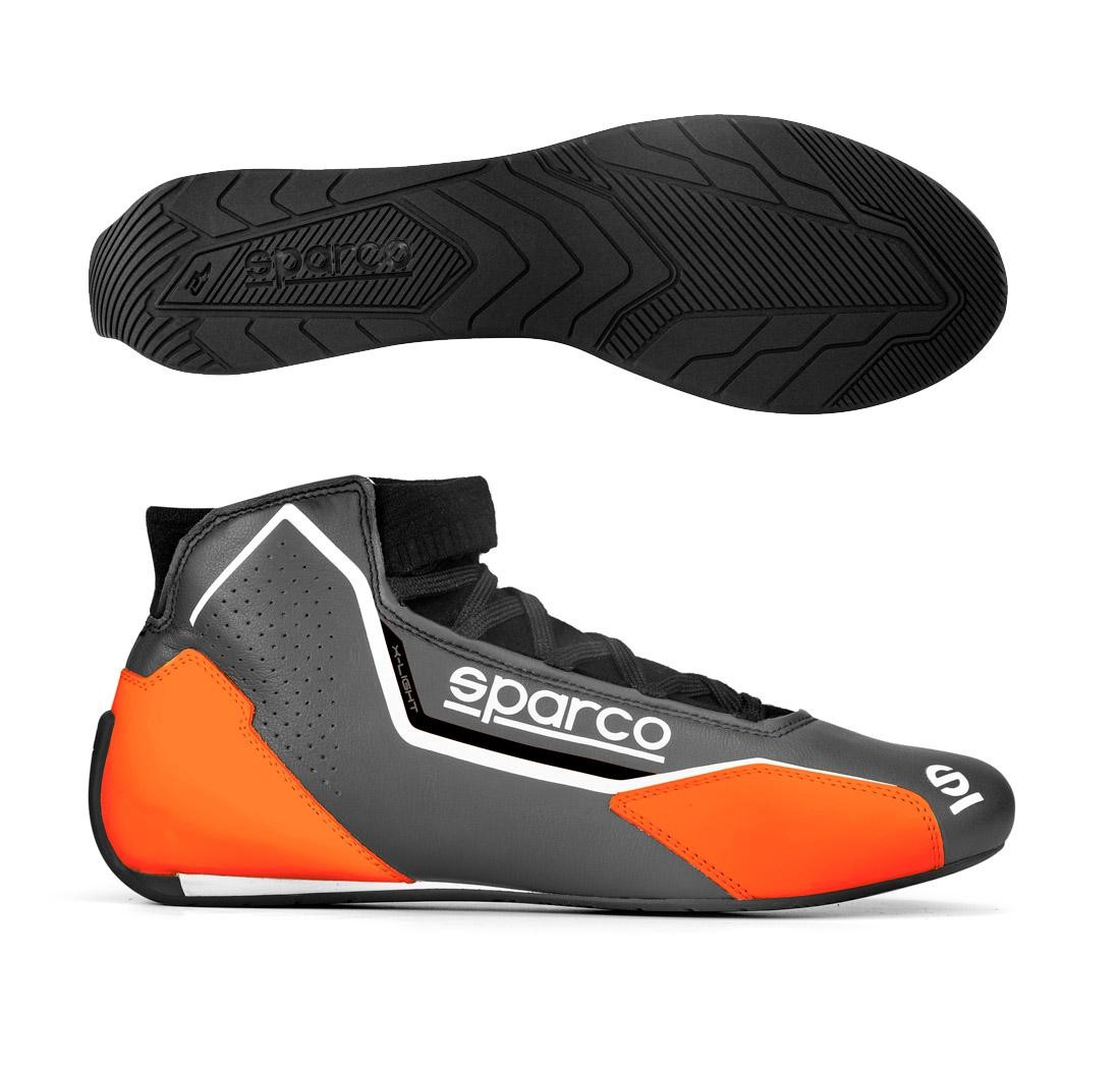 Botas X-LIGHT de Sparco, gris/naranja fluo, número 42