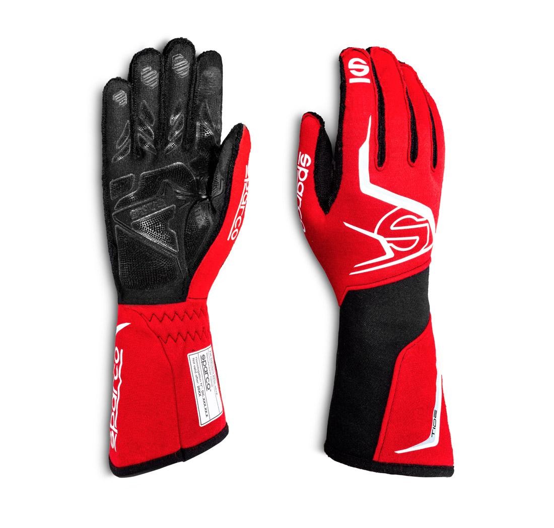 Guantes Sparco TIDE rojo/negro - tamaño 09