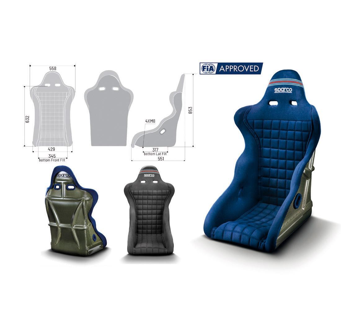 Sparco seat LEGEND Martini Racing grey