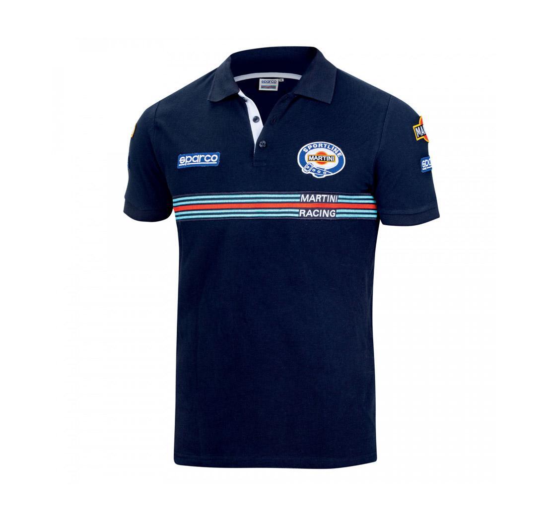 Polo replica patches Martini Racing Sparco - blue - M