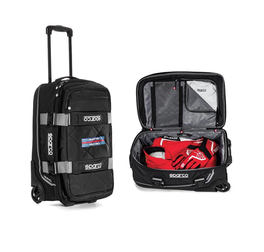 Trolley TRAVEL Martini Racing Sparco - black/silver