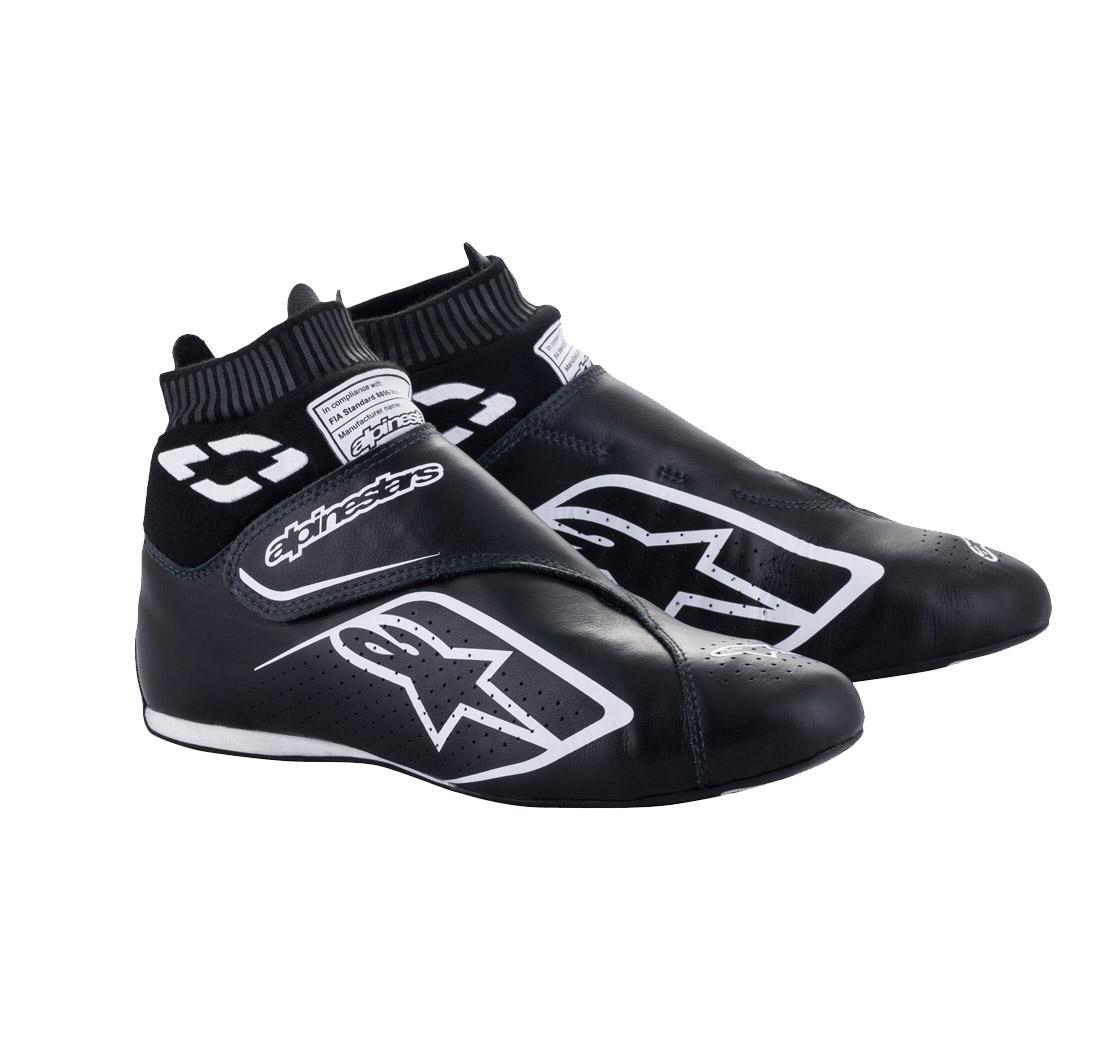 Botas SUPERMONO v2 de Alpinestars, negro/blanco, número 45.5