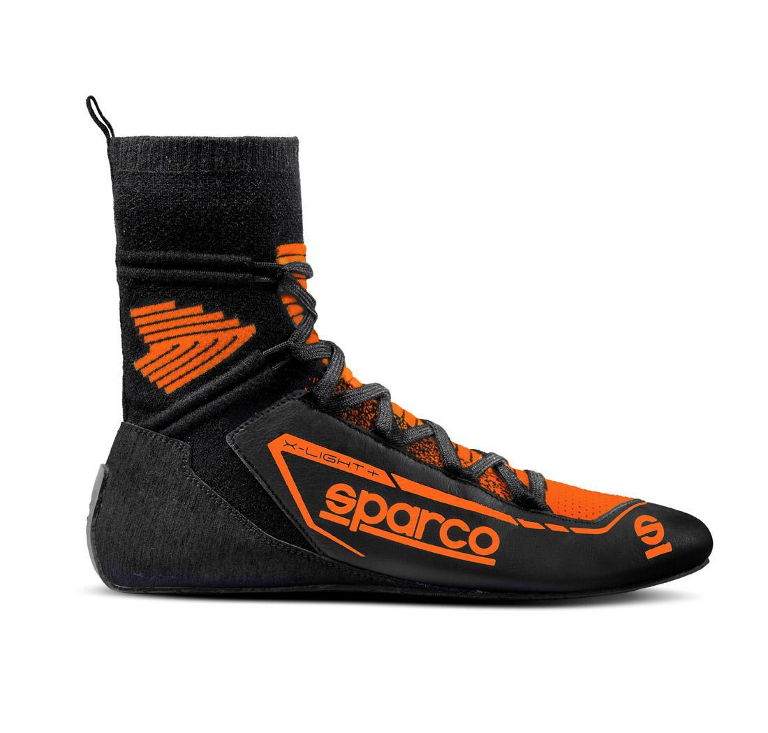 Botas X-LIGHT+ de Sparco, negro/naranja fluo, número 42