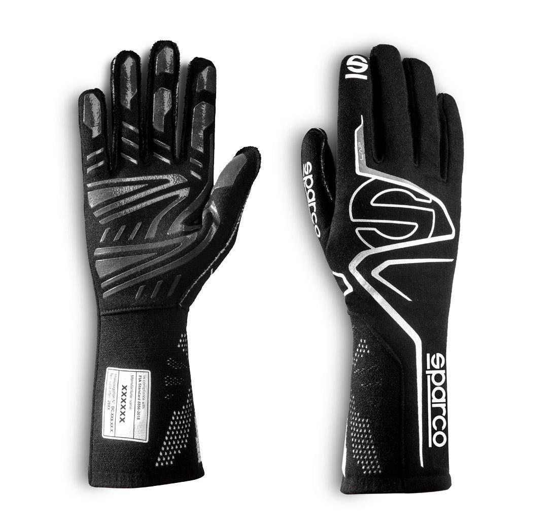 Guantes Sparco LAP 2022 negro/blanco - tamaño 11