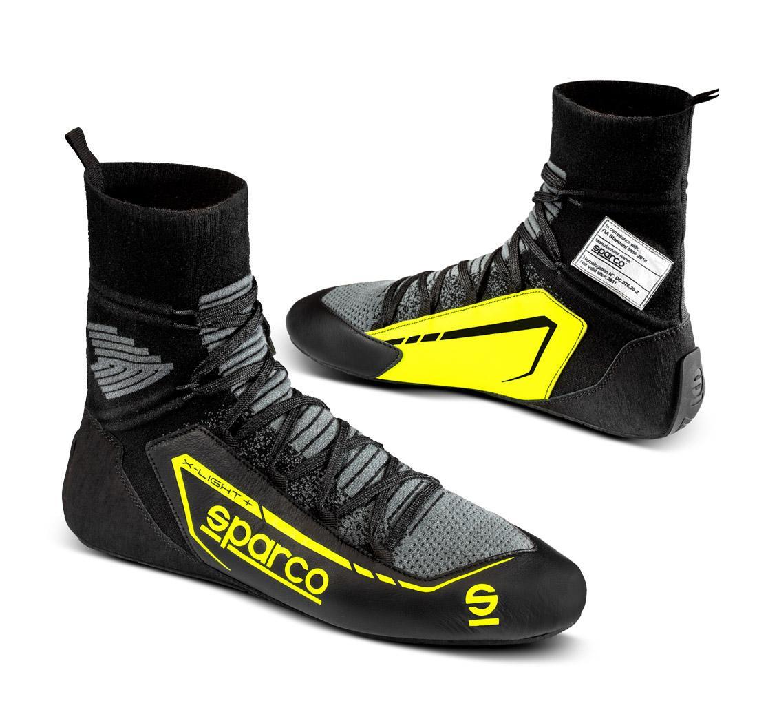 Botas X-LIGHT+ de Sparco, negro/amarillo fluo, número 42