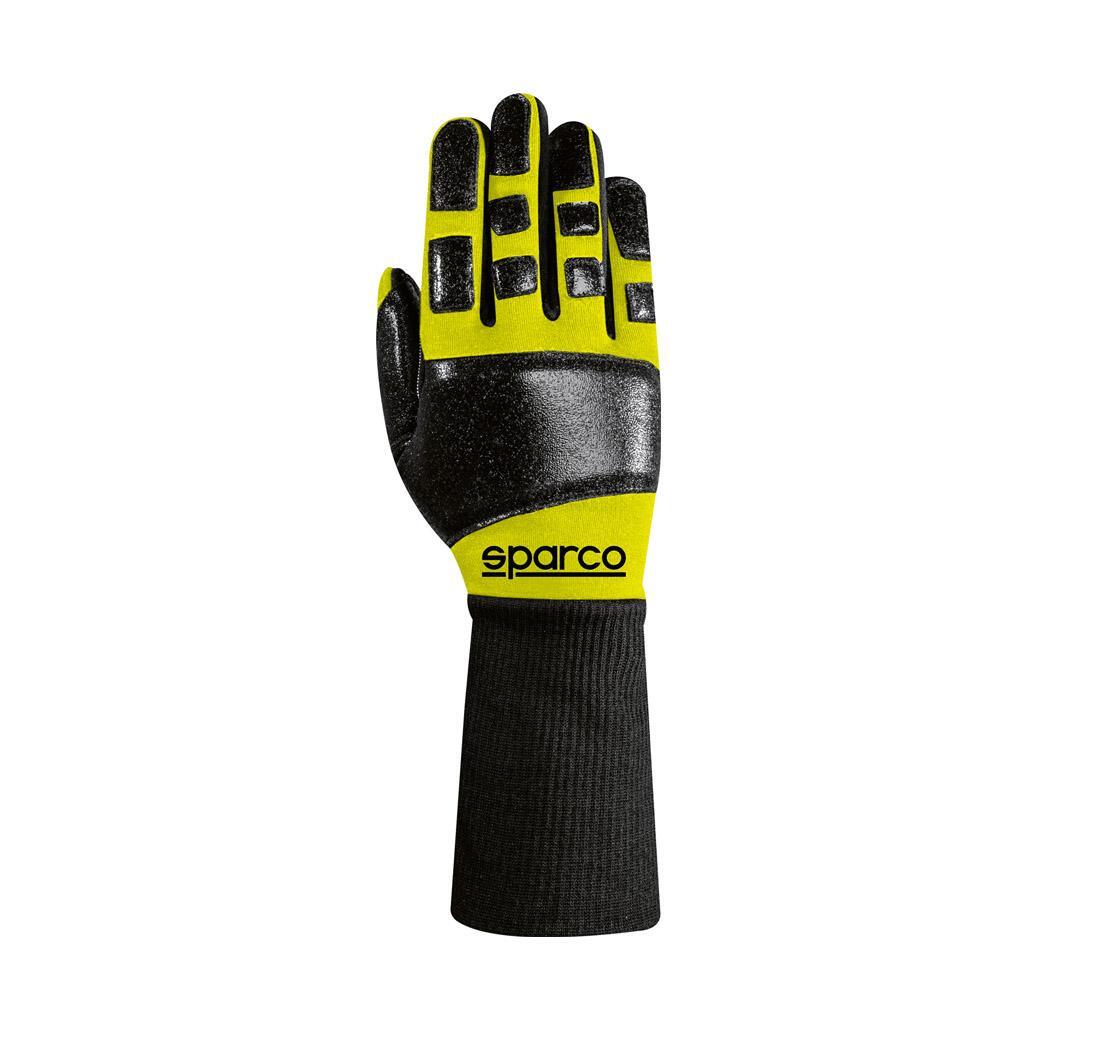 Gants Sparco mécano R-MECA jaune fluo - Taille 10