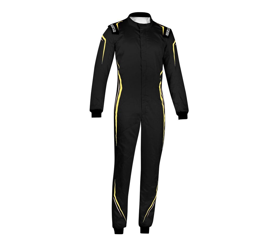 Combinaison pilote Sparco PRIME noir/jaune fluo - Taille 56