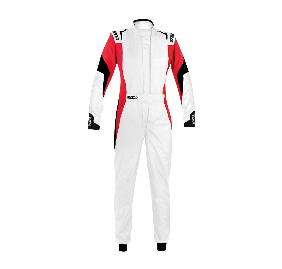 Combinaison pilote Sparco COMPETITION LADY blanc/rouge/noir - Taille 44