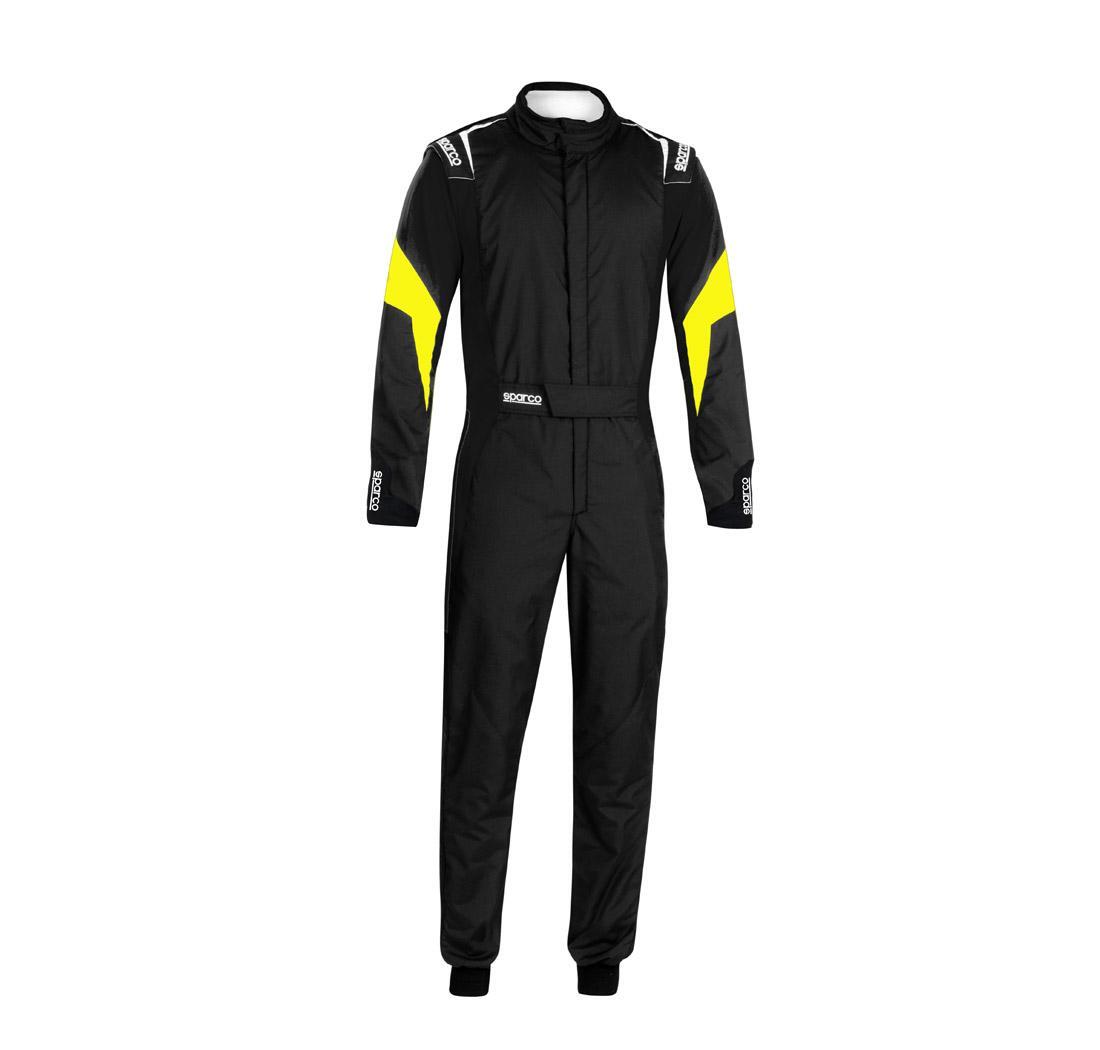 Combinaison pilote Sparco COMPETITION noir/jaune fluo - Taille 62