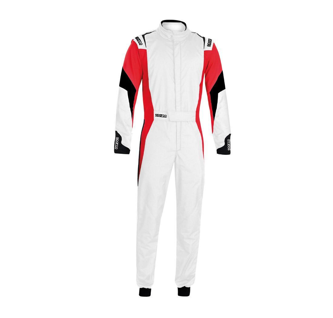 Combinaison pilote Sparco COMPETITION blanc/rouge/noir - Taille 50