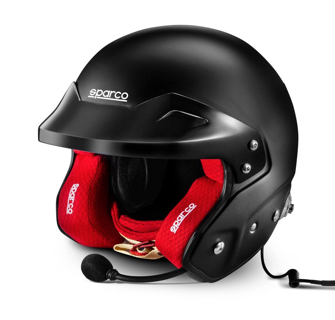 Casco RJ-i Sparco - Taglia XXL (62), nero interno rosso