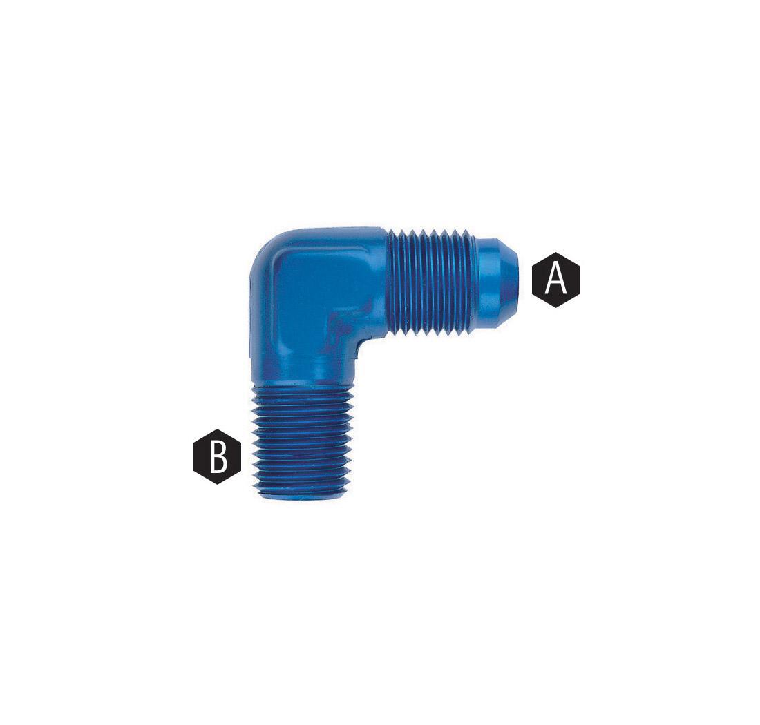 JIC to NPT Male to Male Adaptors GOODRIDGE AN822