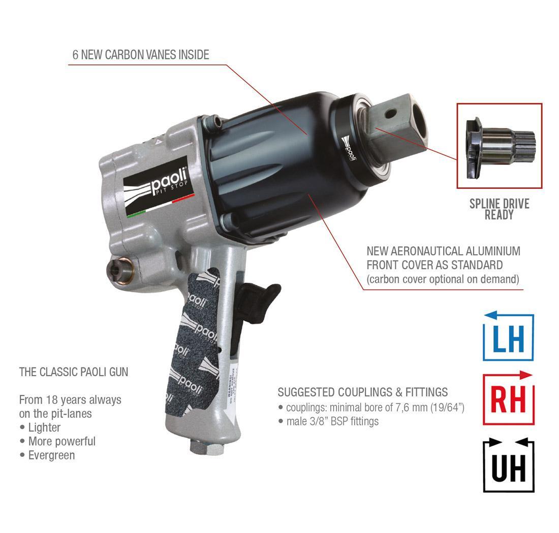 Llave de impacto Dino Paoli DP 2000 SE sin dir. - COBERTURA DE CARBONO