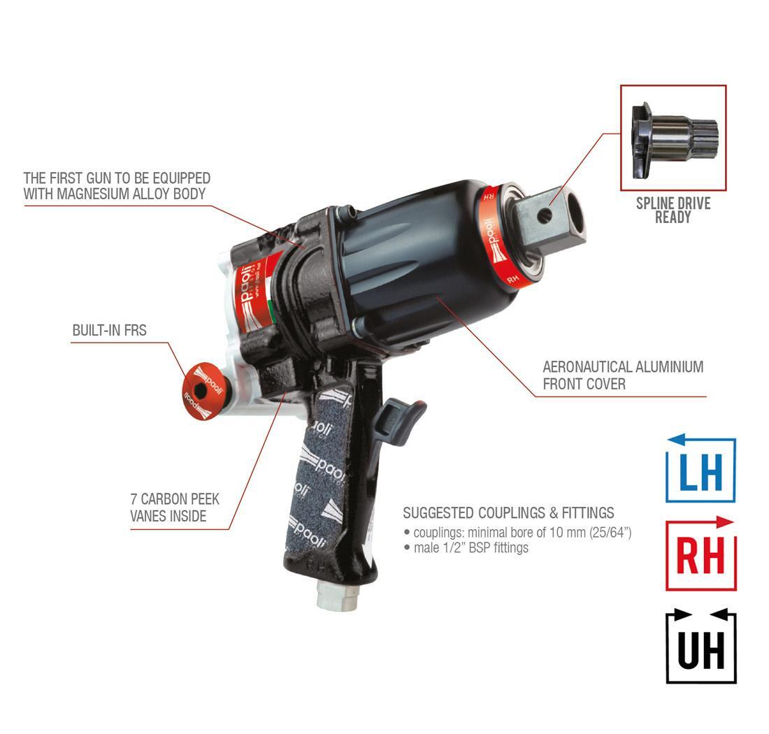 Dino Paoli impact wrench DP 4000 MG UH - Carbon