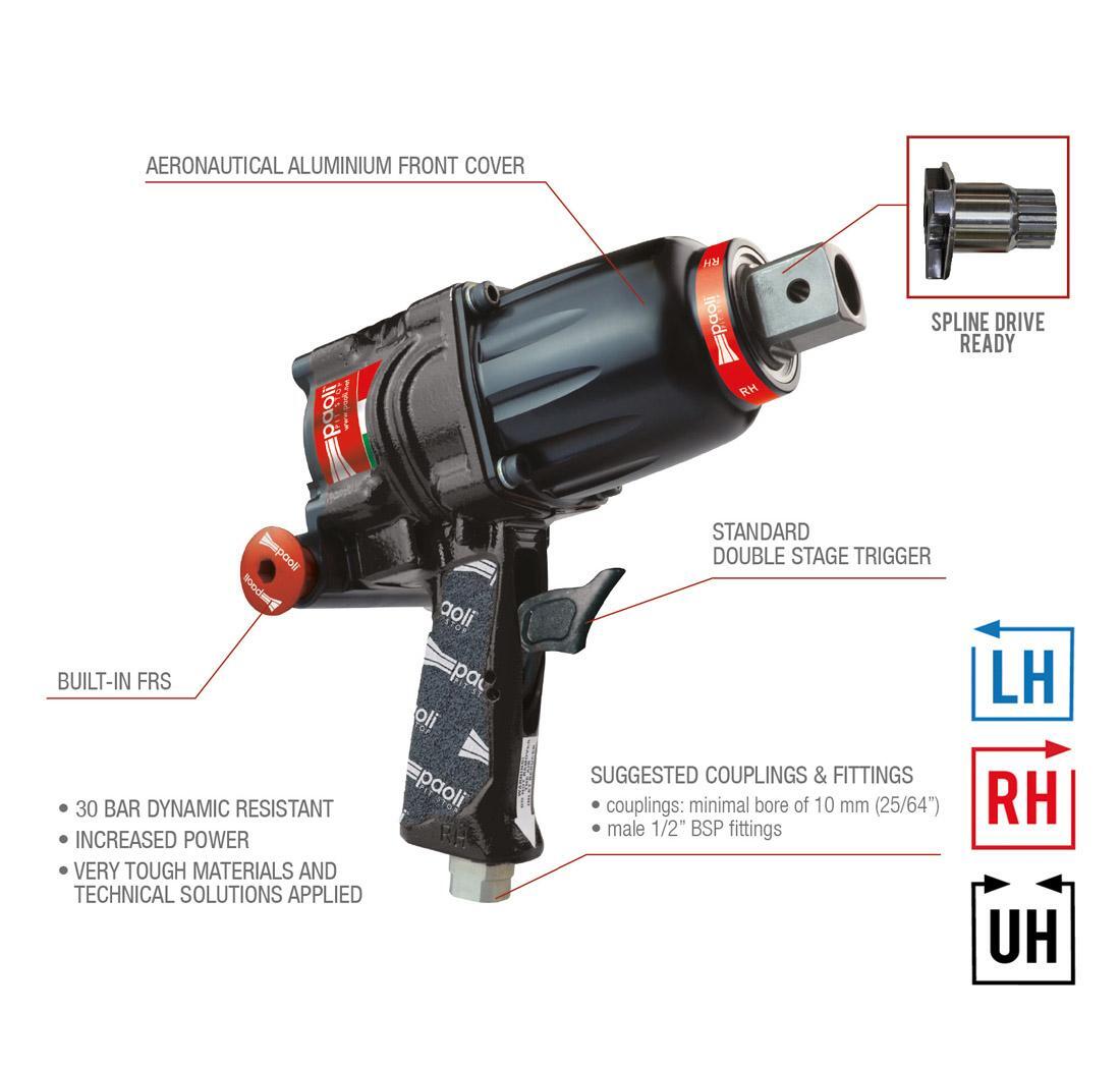 Dino Paoli impact wrench DP 4000 30BAR UH - Carbon