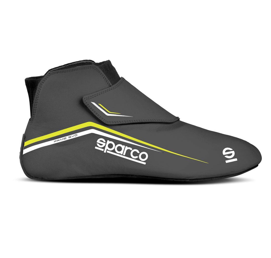 Botas PRIME EVO de Sparco, gris/amarillo fluo, número 48