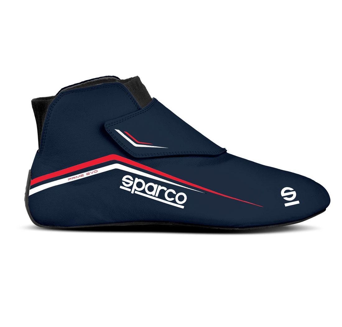 Botas PRIME EVO de Sparco, azul marino/rojo, número 48