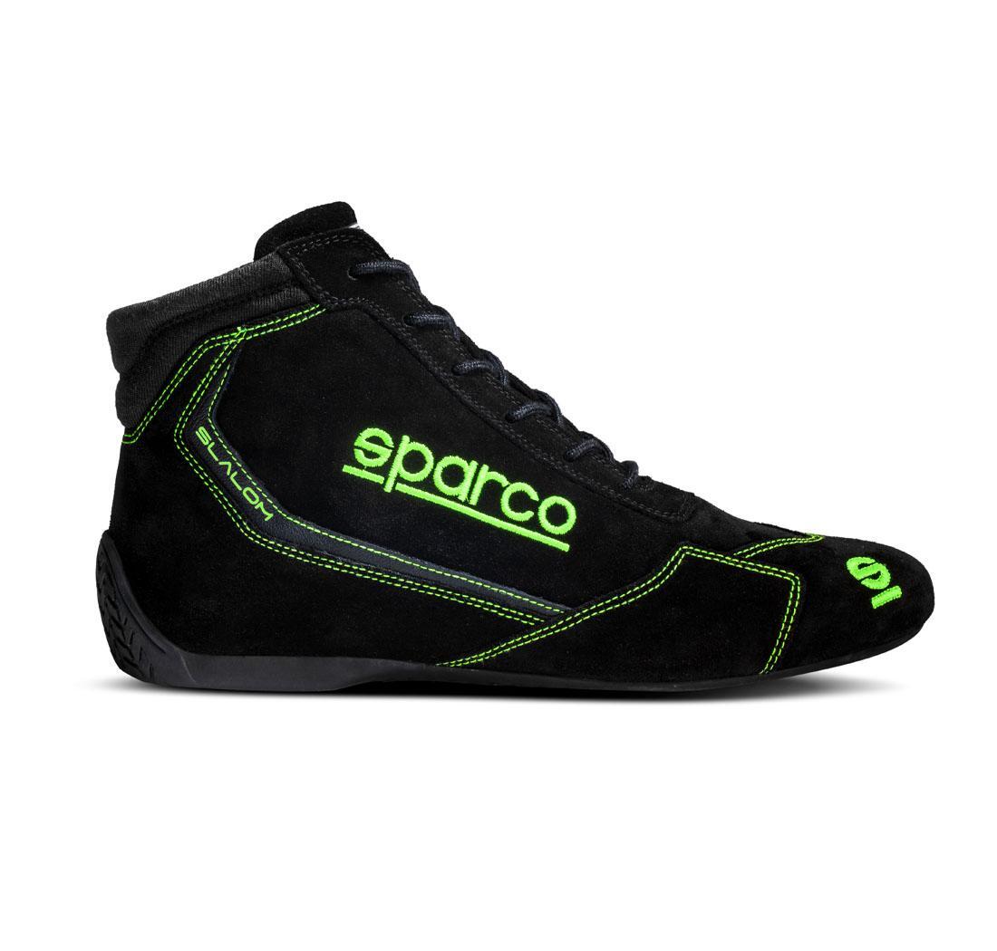 Botas SLALOM de Sparco, negro/verde fluo número 48