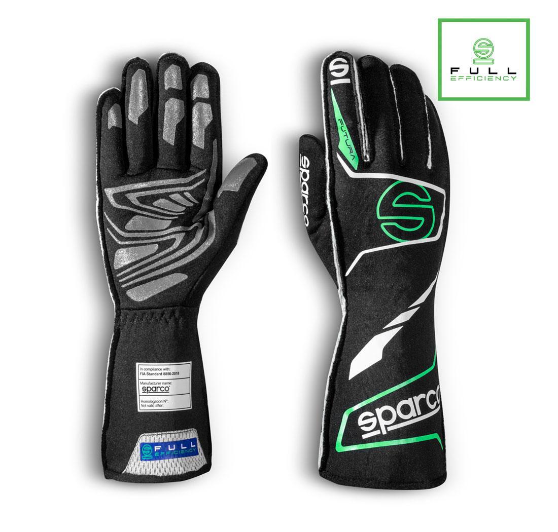 Guantes Sparco ARROW negro/verde fluo - tamaño 11