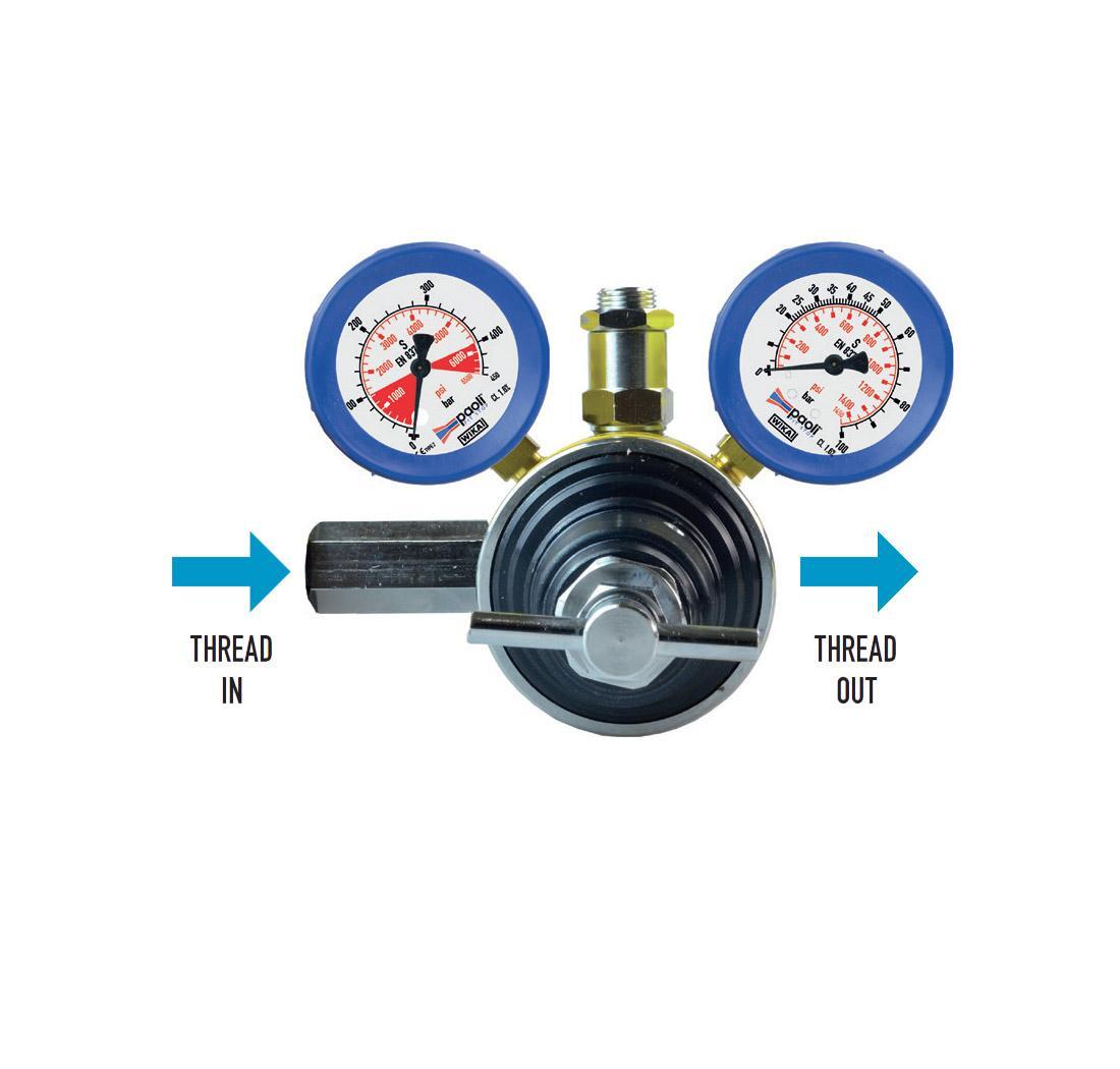 F2 air pressure regulator 350 bar - piston mechanism