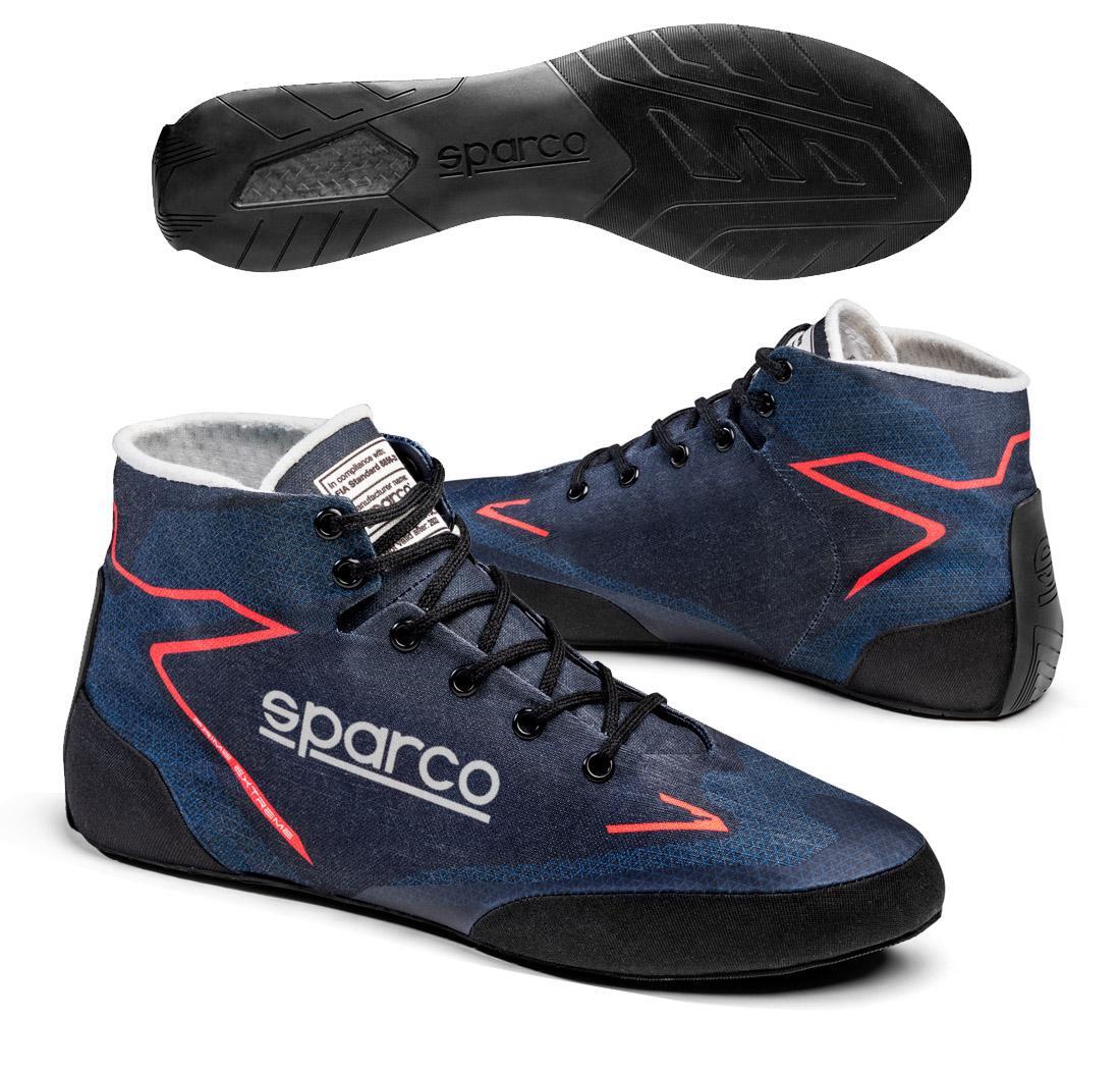 Botas PRIME EXTREME de Sparco, azul marino/rojo número 47