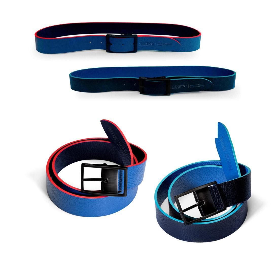 Ceinture en cuir double face Martini Racing - made in Italy - 105 cm