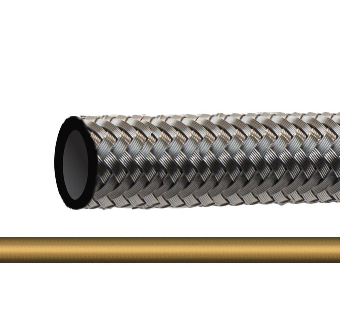 PTFE/inox hose 600 series - gold