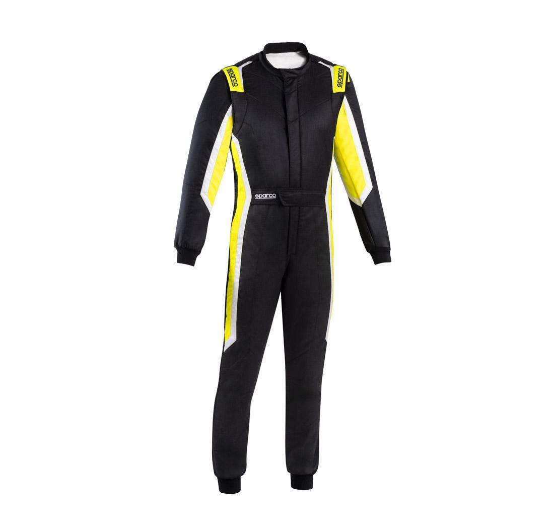 Sparco SPRINT race suit - black/fluo yellow - Size 52