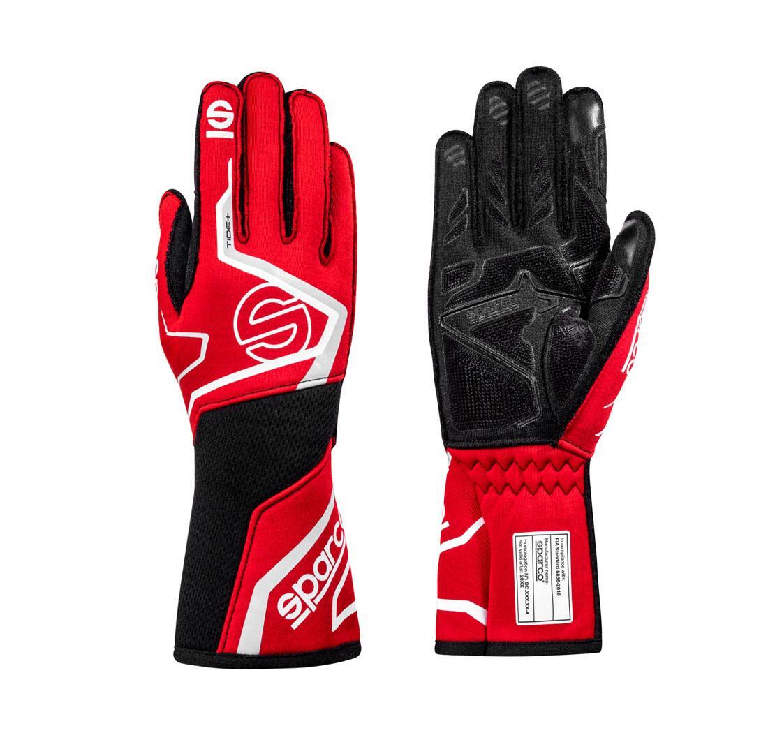 Guantes Sparco TIDE+ rojo/negro - tamaño 13