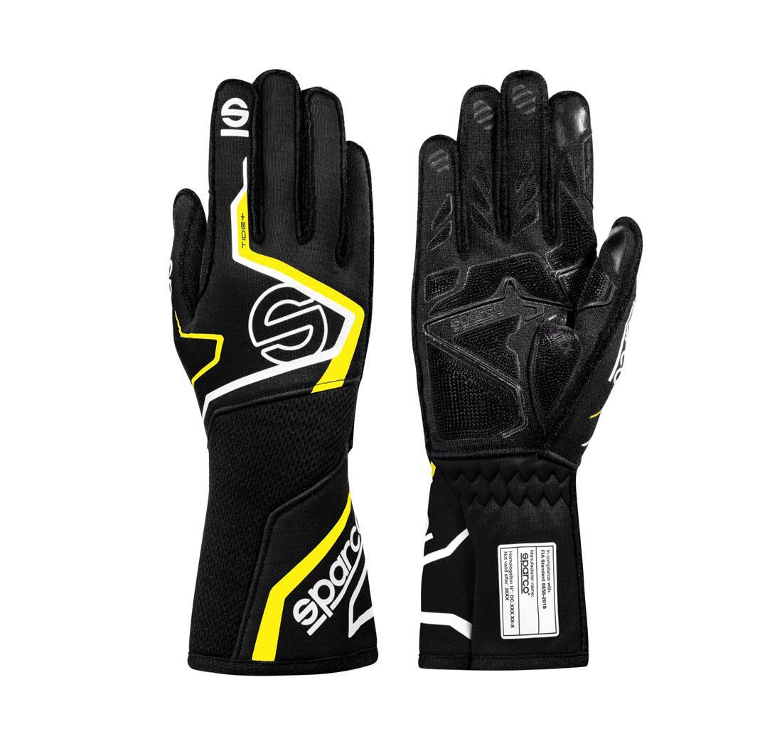 Guantes Sparco TIDE+ negro/amarillo fluo - tamaño 13