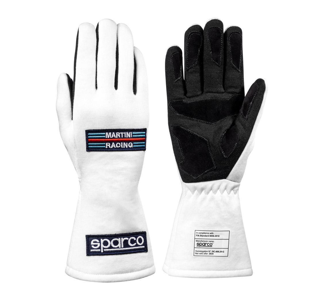 Sparco racing gloves LAND MARTINI RACING white - size 13