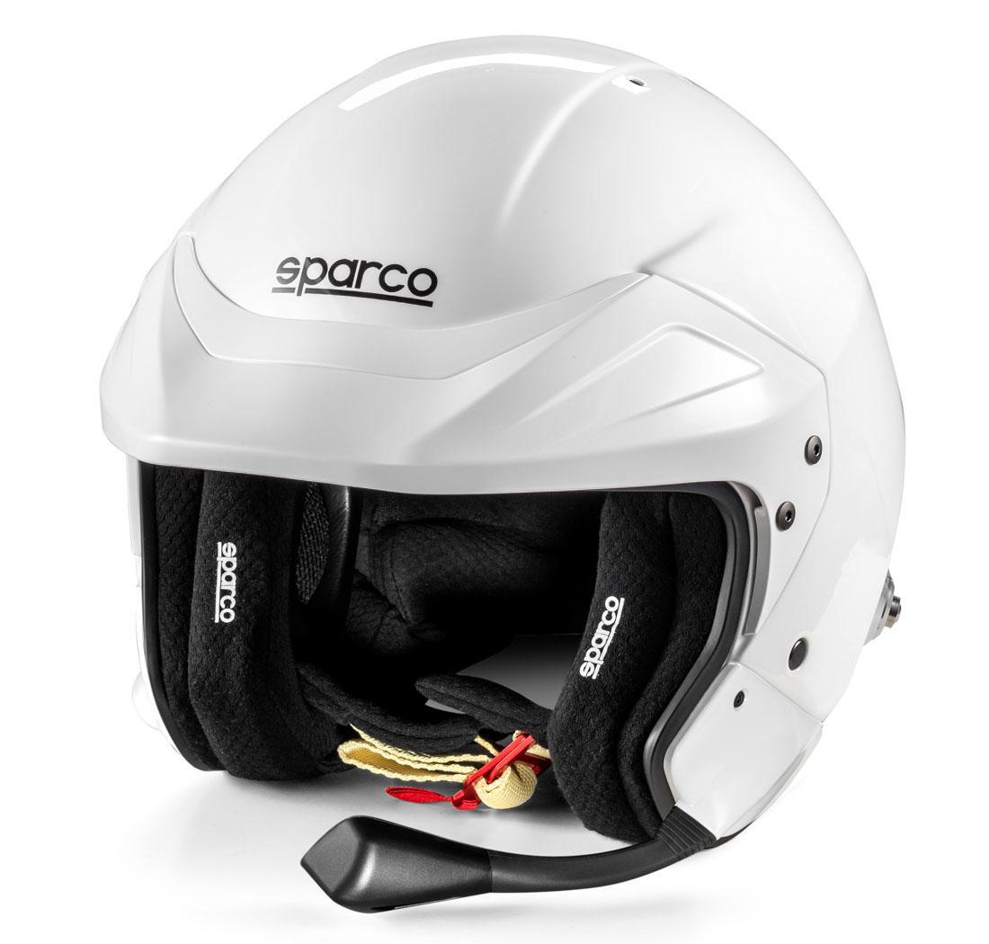 Casque FLUX RJ-i Sparco - taille XS (53-54), blanc intérieur noir