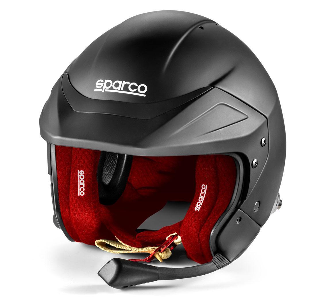 Casque FLUX RJ-i Sparco - taille L (60), noir intérieur rouge