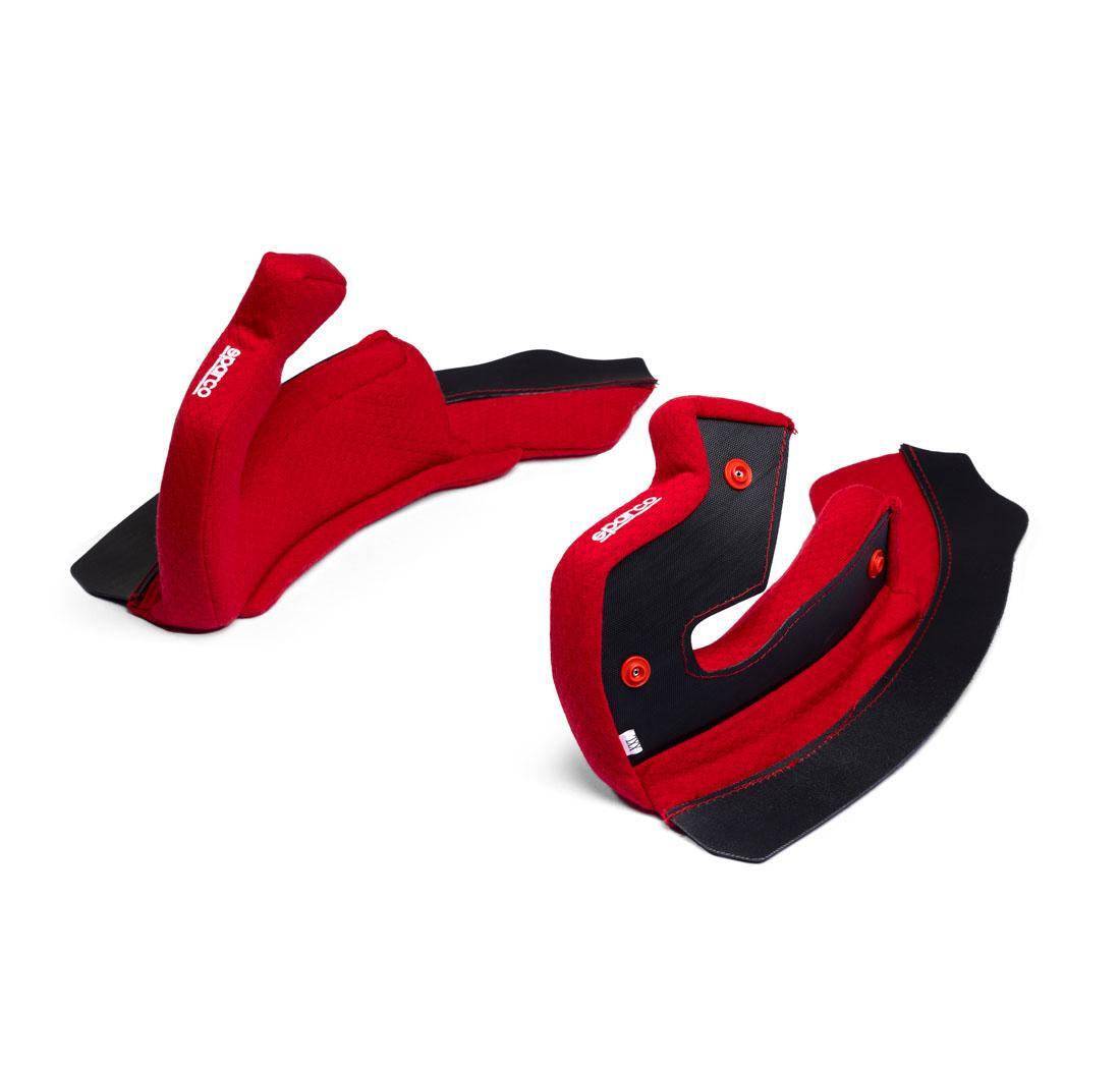 Helmet Paddings STEALTH RF & STEALTH RF CARBON - cheek XS - red