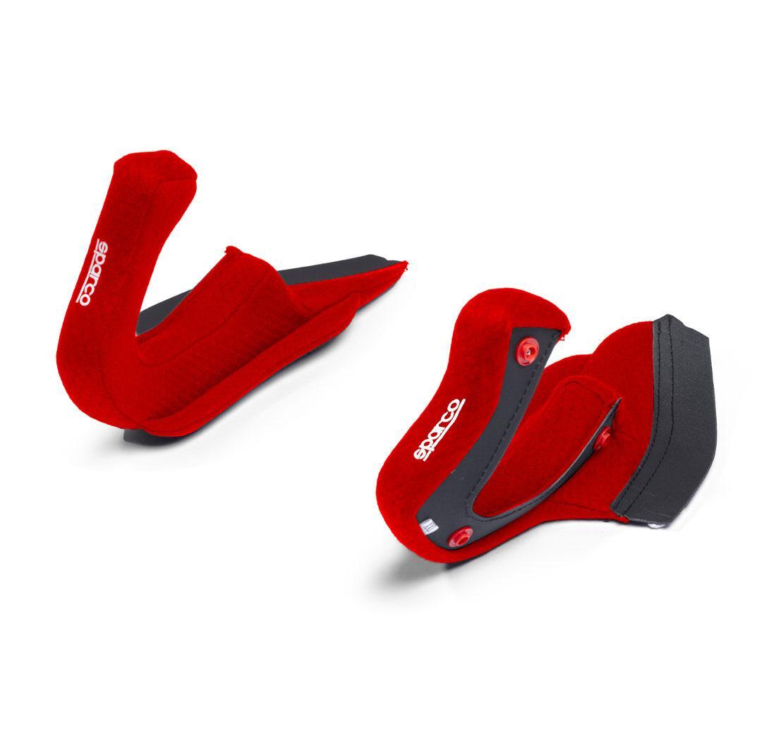 Helmet Paddings FLUX RJ + RJ-i + RJ-i SUPERCARBON - cheek XS - red