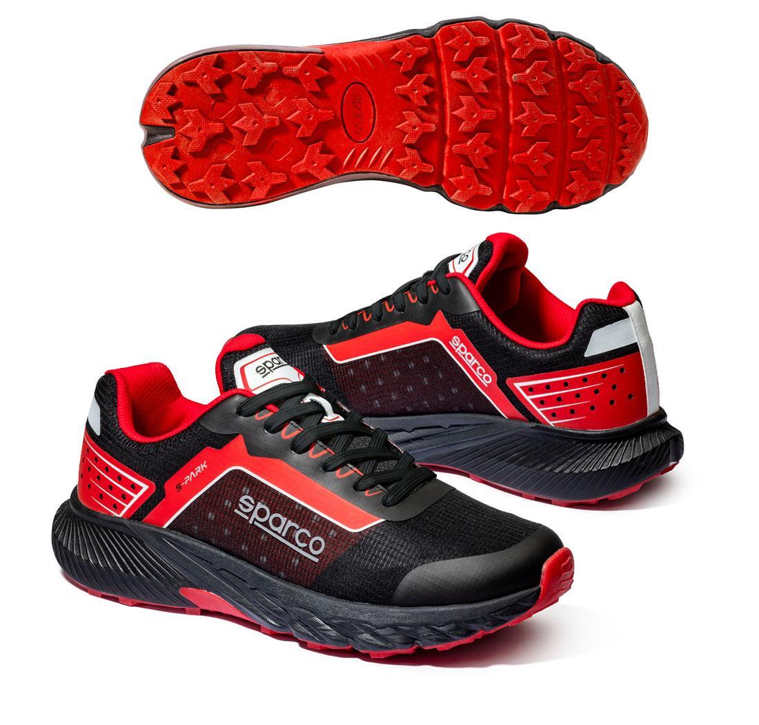 S-PARK shoes - black/red - Size 45