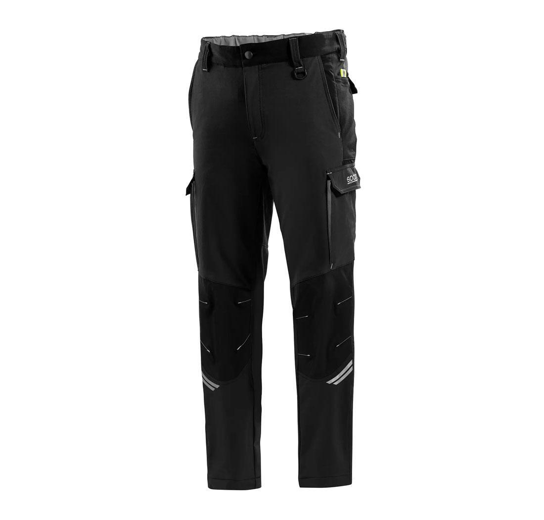 PANTALONI TECH TG L NR/GRS