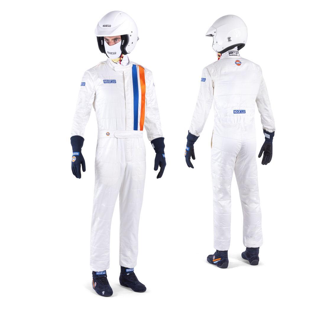 Combinaison pilote Sparco REPLICA GULF blanc - Taille 50