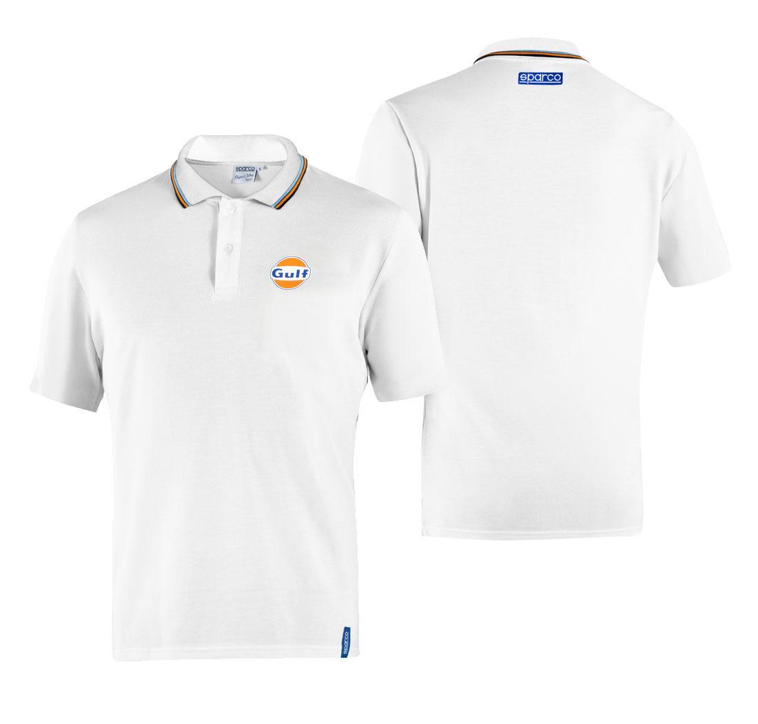 Polo piquet GULF Sparco - white - L