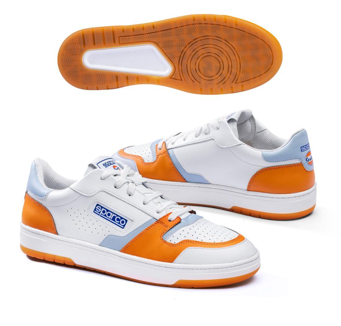 Sparco S-URBAN GULF sneakers shoes - white/orange - Size 37